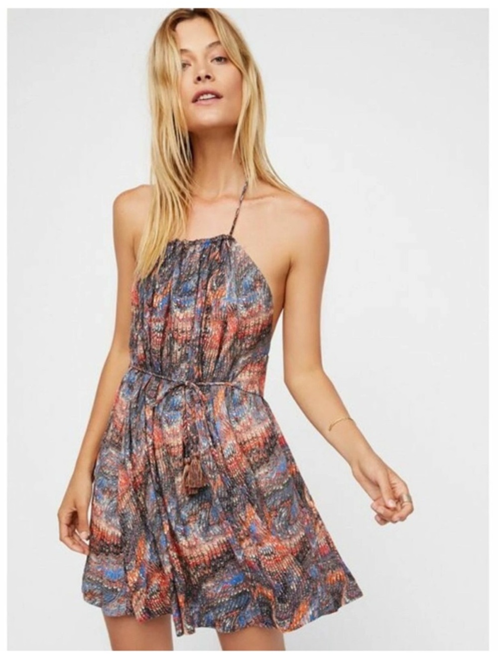Free People multi colored dress-small
